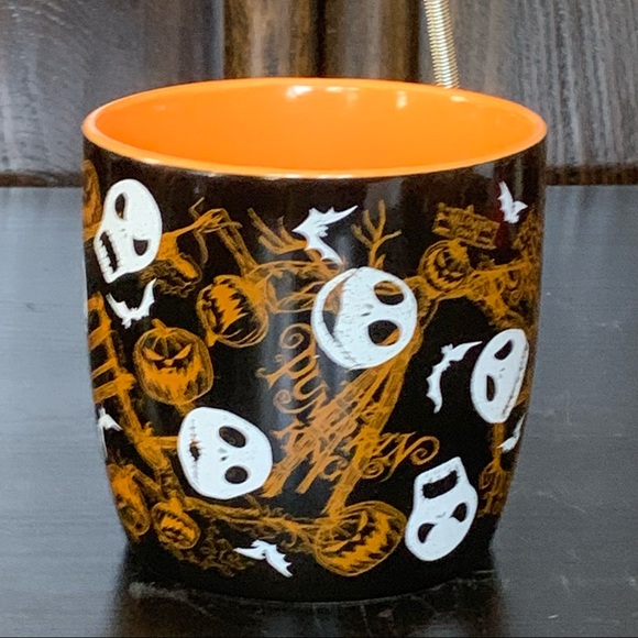 Jack Skelington Pumpkin King Nightmare Before Christmas Ceramic Mug & Mini Whisk - Picture 7 of 13